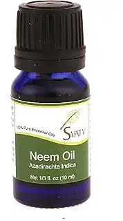 SVATV Neem Essential Oil For Yoga Massage & Therapeutic Grade, Boost Uplifted Mood & Room Fragrance Oil for Diffuser, Aromatherapy Oils, DIY Personal Care - 10ml