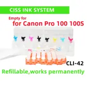 Empty Cis ciss ink system for Canon Pro 100 100S Printer cli-42 cartridge