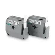 Brother P-Touch M Series Tape Cartridges for P-Touch Labelers, 1/2"w, Black on W