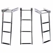 Stainless Steel Under Platform 3-Step Boat Boarding Ladder