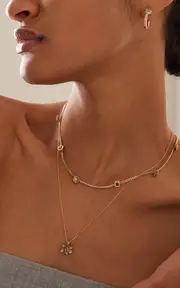 [Bernard James] Fungi Laccaria Macro 14K White and Rose Gold Hoop Earrings
