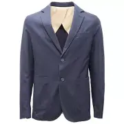 2312AG giacca uomo ALPHA STUDIO blue cotton pattern jacket man
