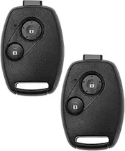 Remote Car Key Fob Replacement Compatible with Honda Civic Jazz CRV Insight Record Fit Frv Key Housings with Key Black (2)