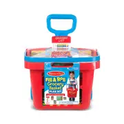 Melissa & Doug Fill & Roll Grocery Basket Play Set Kids/Childrens Toy 3y+