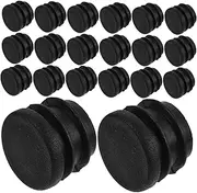 Mobestech 100pcs Plastic Hole Plug Chairs Foot Pad Plastic Chair Leg Caps Flat Accessories