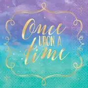 Disney Princess Once Upon A Time Beverage Napkins 16pk