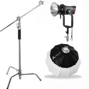 Aputure LS 600D Pro 600W 5600K Daylight LED Video Light + Lantern 90CM + C Stand