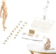 Body Kun Action Figures, Drawing Action Figure Model, Sketching Action Figure Model Doll, Drawing Figure Models For Artists, Kun DX And Body, Body Kun Base Support for Photography Props, Desktop Decor