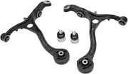 X AUTOHAUX 4pcs Front Suspension Kit Lower Control Arm Lower Ball Joint for Honda Accord 2008-2012 for Acura TSX 2009-2014 No.K500081