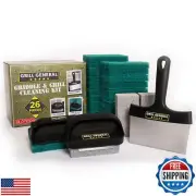 Grill General 26 Piece Griddle and Grill Cleaning Kit for Blackstone, Weber,