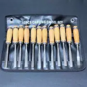 Japanese Vintage Chisel Set of 12 NOMI Japanese Carpentry Woodworking Tool Japan