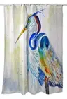 Betsy Drake Watercolor Heron Shower Curtain