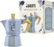 Bialetti Moka Express Bridgerton 3 Cup Anti-Scald Handle Not Induction 3 Cups (130ml) Aluminium