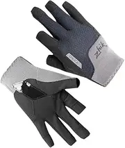 Zhik Half Finger Deck Sailing Gloves - Grey - Easy Stretch