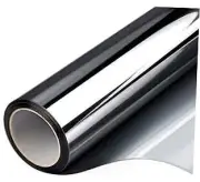 One Way Window Film Privacy Mirror Tint 41.3 Inch x 15.7 Feet Black Silver