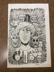 *RARE* Blackwood #1 Variant Original Art Cover + Sketch Evan Dorkin