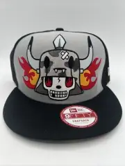 RARE Tokidoki New Era 9Fifty PAVEMENT Skull Flames Camo Snapback Hat Cap M/L New