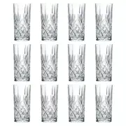 12x RCR Crystal 360ml Melodia Highball Glasses Glass Drinking Tumblers Set