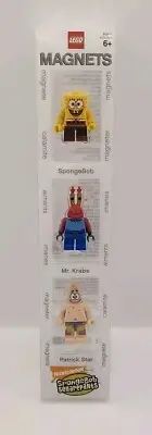 Lego SpongeBob Frigure Magnets Set 851854 SpongeBob Patrick & Krabs Figures NIB