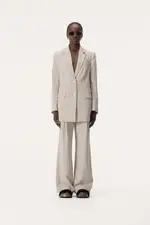 Gwen Blazer Dove Grey Size 6 | Elka Collective