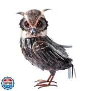 BAENRCY 16.5" Owl Statue Owl Sculpture Garden Decoration Metal Yard Art for Y