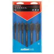 Sutton D501SS6W Spade Bit Set 6 piece - Vinyl Case - Carbon Steel