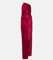 [The Sei] The Sei One-shoulder silk charmeuse gown AU 14 red