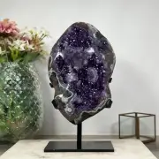 Large Amethyst Geode with Jasper Shell. AWS0755