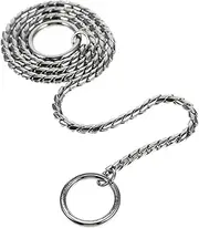 Toddmomy Stainless Steel Chain Durable Metal Snake Chain for Dogs Thick 60cm Long Ideal for and Walking Stylish Chain Decor