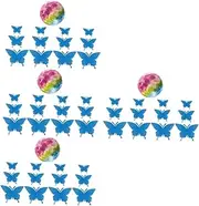 JOINPAYA 4 Sets Glowing Stickers Butterfly Decor Luminous Wall Decal Butterfly Stickers for Bedroom Decor