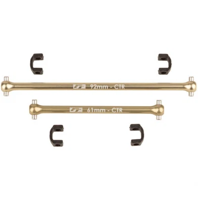 Team Associated RC10b74.2 Front Centre Dogbone Set Aluminium