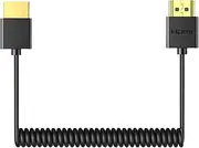 4K HDTV 2.0 Extension Spring Cable 60Hz Fast Transfer and Gold Plated Plugs for Video Connection