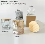 Modern Twist 12 Pack of 8 oz Candle Making Jars Variety.