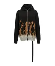 Rick Owens DRKSHDW Jumbo Gimp Zipped Hoodie S,XL,XS,XXL,M black