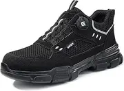 [Generic] Safety Shoes for Men Lightweight Comfortable Steel Toe Cap Work Shoes for Industrial Construction