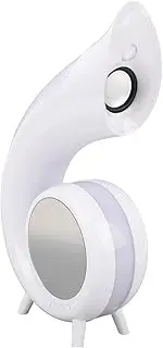 Conch Shape Ambient Light Bluetooth Speaker, Desktop Smart Speaker with Night Lamp, Dynamic Wake Up RGB Light for Home Bedroom Decoration