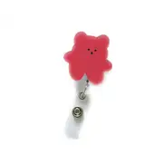 Cute Flower Strawberry Retractable Nurse Badge Reel Clip Cartoon Bear Students ID Badge Card Holder Lanyards