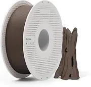Bambu Lab PLA Wood 3D Printer Filament, 1.75mm Filament with Real Wood Fibers, Matte Finish, Integrates Perfectly with Other PLA, AMS-Compatible 3D Print Material with Reusable Spool 1kg Black Walnut