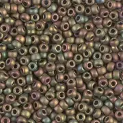 Opaque Khaki AB Miyuki Seed Beads 8/0 (8-92035-TB)