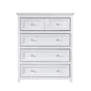 [James Lane] Mandalay Tallboy White - 4 Drawer