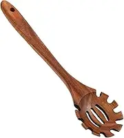 Wooden Pasta Spoon - Tasting Spoon, Cookware | Multifunctional Spaghetti Mixing Ladle, Long Handle Noodle Server, Stirring Tool Kitchen Accessories, Wooden Serving Scoop for Baked Cheif