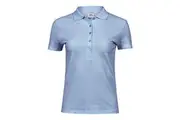 Tee Jays Womens/Ladies Luxury Stretch Short Sleeve Polo Shirt (Light Blue) - UTBC3307