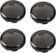 Vuzmode Smoke Turn Signal Lens Cover, for Harley, for Davidson, Sportster Street Glide Road King Softail, 4 PCS Motorbike Signal Lamp Shell