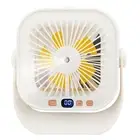 1200mah Mini Fan Rechargeable Multi-purpose Mist Spray Desktop Mini Fan Abs