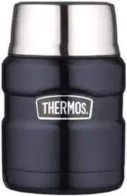 THERMOS Stainless King Vacuum-Insulated Food Jar with Spoon, 16 Ounce,...