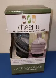 Artesian Glass Ultrasonic Diffuser, Lights-up, Auto Shut-off by A Cheerful Giver