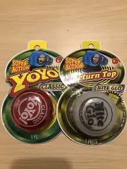 JaRu Classic Yoyo! Red & Nite Glow Return Top - Bundle Fun Toy Starter Yo-yo Kid