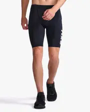 Aero 9" Tri Shorts, 2XU, M, Black/White, Male