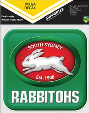 South Sydney Rabbitohs NRL App Icon Mega Team Car Logo Sticker