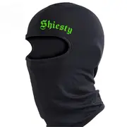 Shiesty Balaclava Face Mask Rap Balaclava Summer Cooling Neck Gaiter UV Protector Motorcycle Ski Scarf for Men Women Green